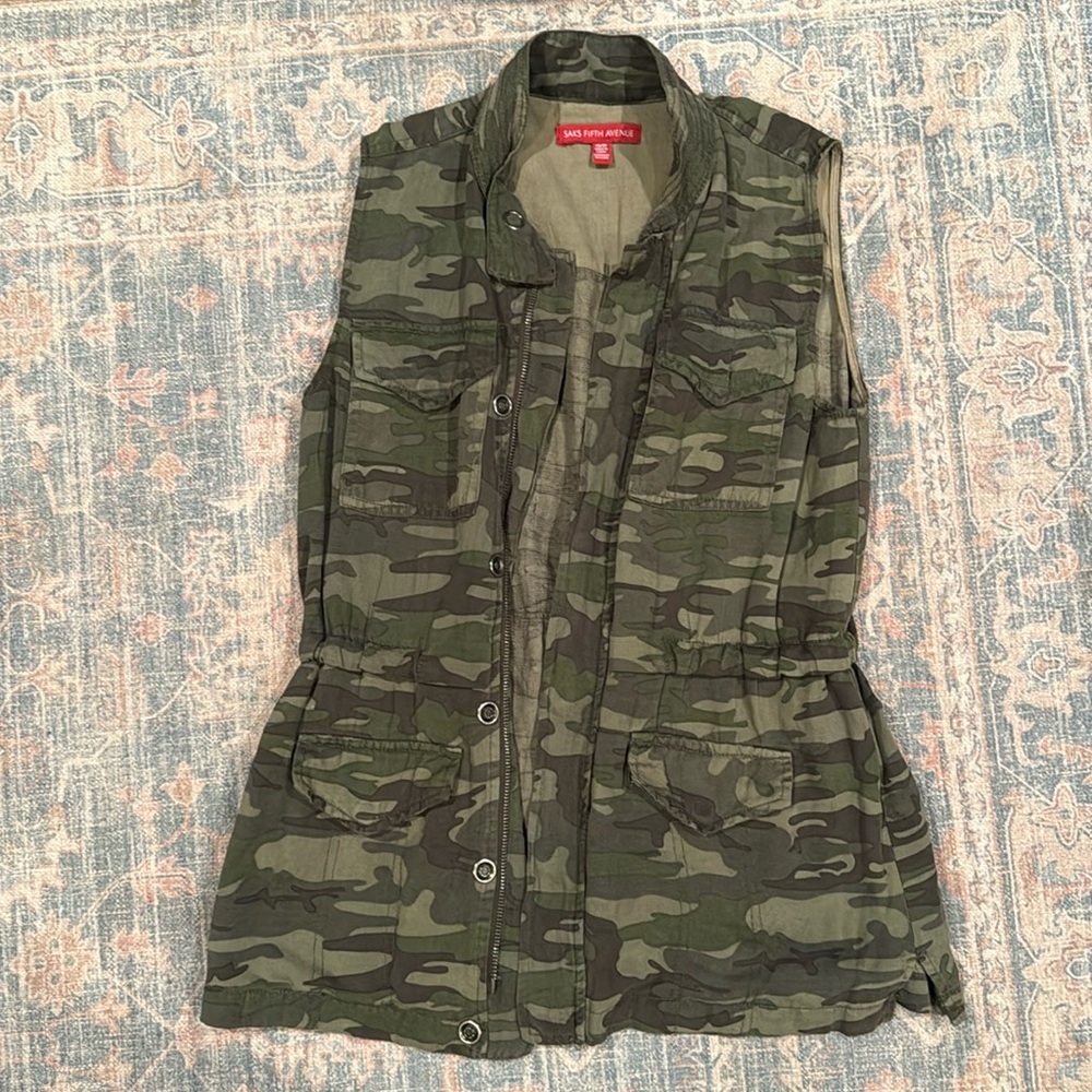 Saks Fifth Avenue Camo Vest